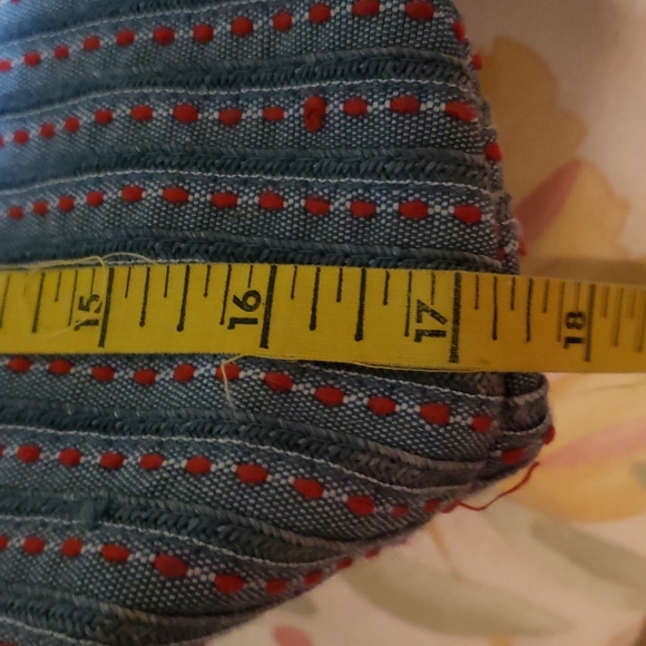 Chambray purse with oval handle [2] - Picture 6 of 8